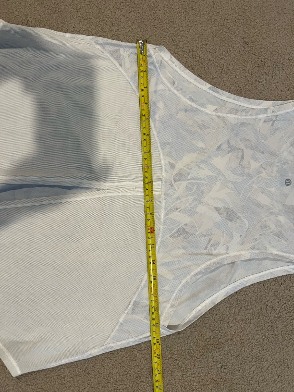 Lululemon Ace Tank Jasmine White Multi / White - Picture 8 of 8